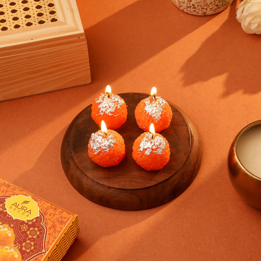 Special Laddoo Candle{pack Of 4}