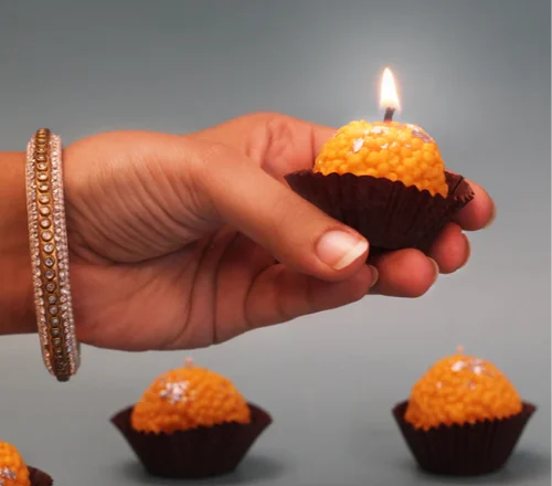 Special Laddoo Candle{pack Of 4}